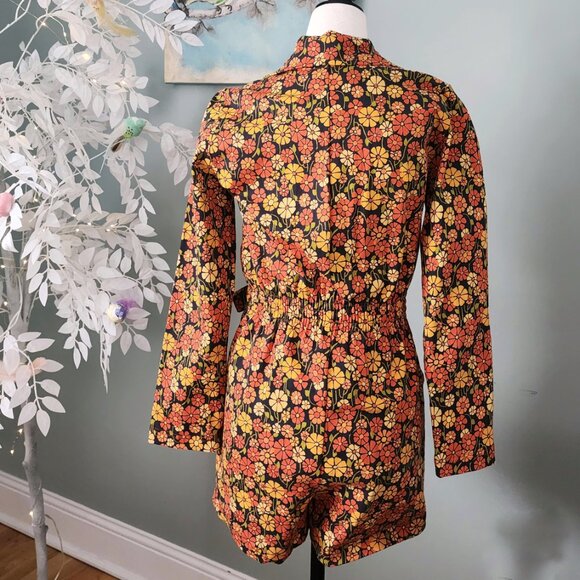 Marigold Floral Romper - Picture 4 of 5